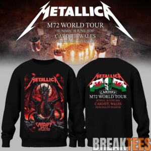 Metallica 2026 M72 World Tour Cardiff Wales Limited Sweatshirt 1