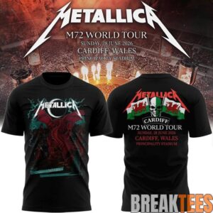 Metallica M72 World Tour Cardiff Wales Principality Stadium Shirt 1 Metallica M72 World Tour Cardiff Wales Principality Stadium Shirt 1