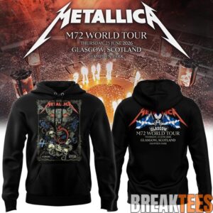 Metallica M72 World Tour Glasgow Special Black Hoodie