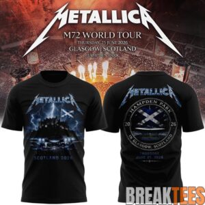 Metallica M72 World Tour Glasgow Special T-Shirt 1