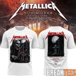 Metallica M72 World Tour Glasgow Special T-Shirt 3