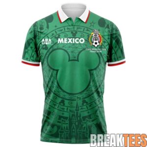 Mexico FIFA World Cup 2026 Disney Mickey Inspired Custom Jersey 1 Mexico FIFA World Cup 2026 Disney Mickey Inspired Custom Jersey 1