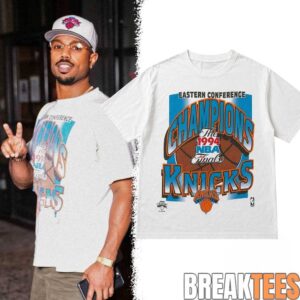 Michael B Jordan At JAY-Z x New York Yankees Stadium 1994 New York Knicks NBA Finals Shirt