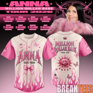Million Dollar Babe Tour 2026 Pink Flame Jersey