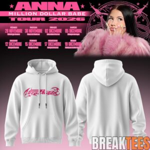 Million Dollar Babe Tour 2026 White Hoodie