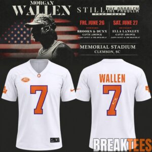 Morgan Wallen x Clemson Tigers White Football Jersey
