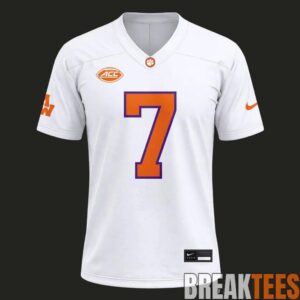 Morgan Wallen x Clemson Tigers White Football Jersey 1