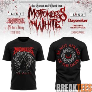 Motionless In White The Sweat & Blood Tour 2026 Graphic Shirt