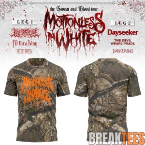 Motionless In White The Sweat & Blood Tour 2026 Graphic Shirt 7