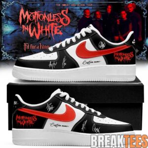 Motionless in White The Sweat and Blood Tour 2026 Signature Custom AF1 Shoes 2