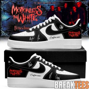 Motionless in White The Sweat and Blood Tour 2026 Signature Custom AF1 Shoes 3