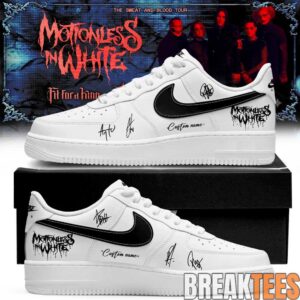 Motionless in White The Sweat and Blood Tour 2026 Signature Custom AF1 Shoes 4