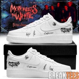 Motionless in White The Sweat and Blood Tour 2026 Signature Custom AF1 Shoes 5