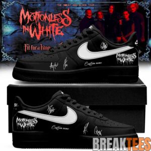Motionless in White The Sweat and Blood Tour 2026 Signature Custom AF1 Shoes 6