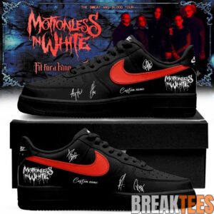 Motionless in White The Sweat and Blood Tour 2026 Signature Custom AF1 Shoes 7