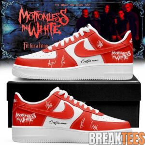 Motionless in White The Sweat and Blood Tour 2026 Signature Custom AF1 Shoes 8