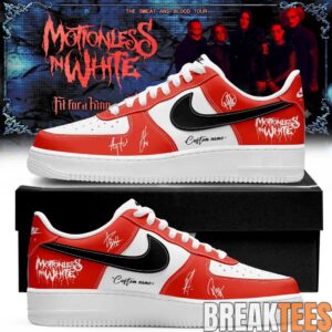 Motionless in White The Sweat and Blood Tour 2026 Signature Custom AF1 Shoes 9