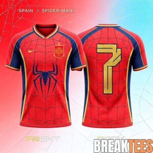 Marvel 2026 World Cup Spain Spider Man Football Jersey