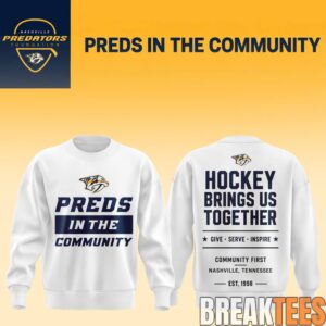 Nashville Predators Preds In The Community Foundation Sweatshirt 3