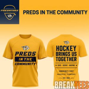 Nashville Predators Preds In The Community Foundation T-Shirt 1