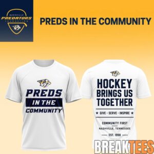 Nashville Predators Preds In The Community Foundation T-Shirt 2