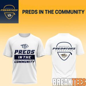 Nashville Predators Preds In The Community Foundation T-Shirt 3