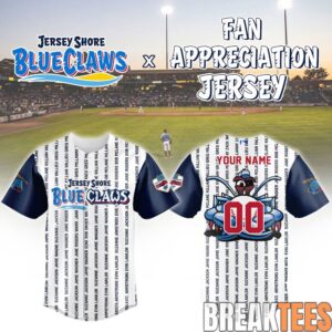 Nashville Sounds Jersey Shore BlueClaws Fan Appreciation Night Limited Jersey