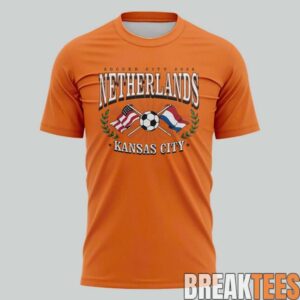 Netherlands Soccer City Heather Orange Shirt 1