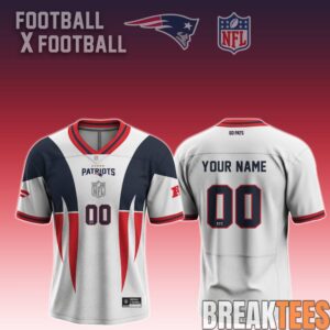 New England Patriots Football x Football Jersey Custom