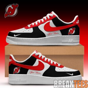 New Jersey Devils x SANA Fanatics Fest Edition Air Force 1 Shoes Custom For Fans