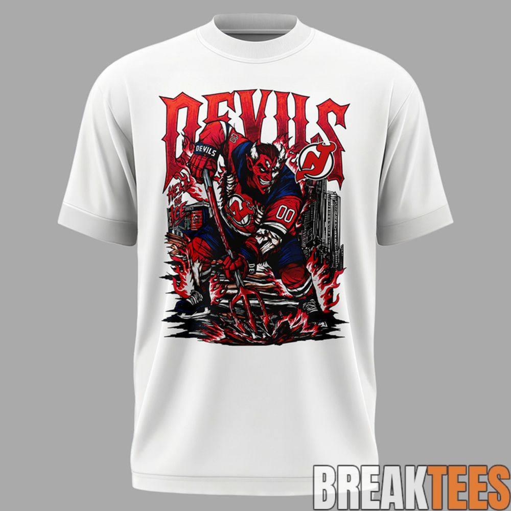 New Jersey Devils x SANA Limited Edition White Shirt New Jersey Devils x SANA Limited Edition White Shirt