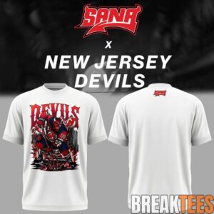 New Jersey Devils x SANA Limited Edition White T-Shirt