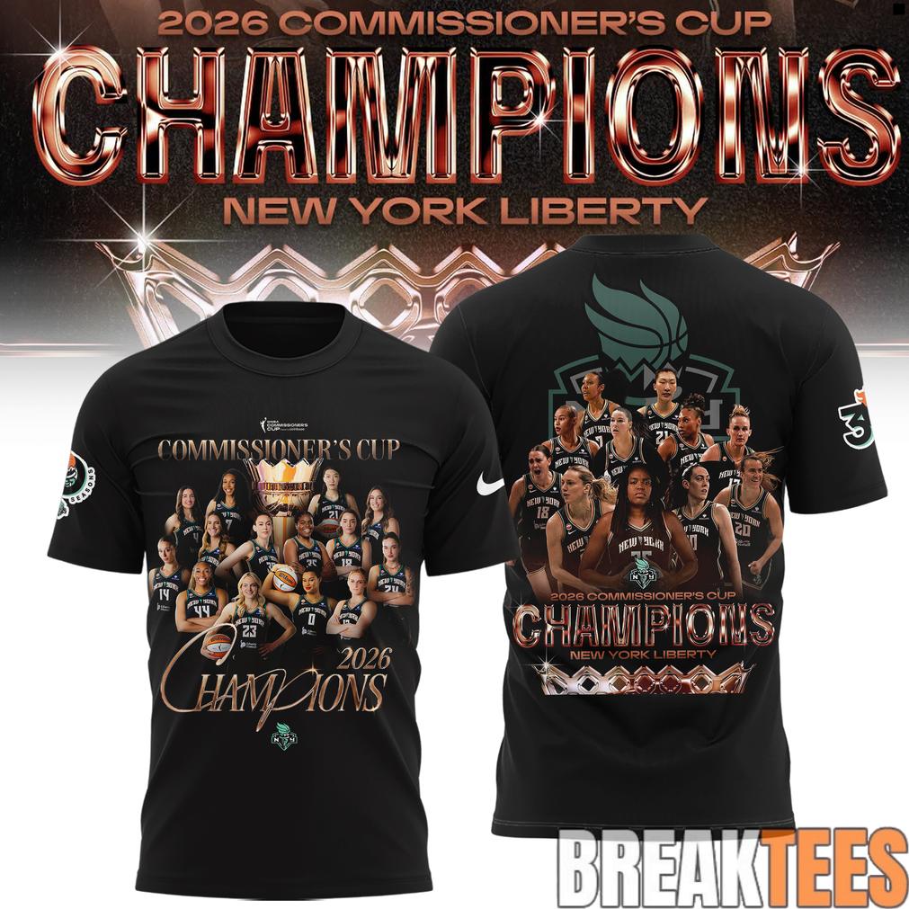 New York Liberty 2026 WNBA Commissioner’s Cup Champions T-Shirt New York Liberty 2026 WNBA Commissioner’s Cup Champions T-Shirt