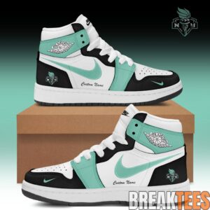 New York Liberty Air Jordan 1 Sneaker Custom For Fans