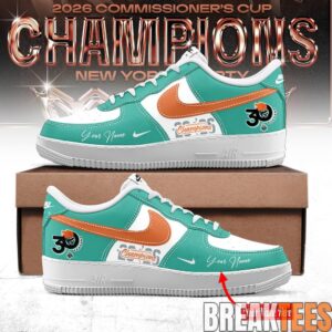 New York Liberty WNBA Commissioner’s Cup Champions 2026 Air Force 1 Shoes