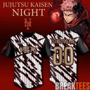 New York Mets x Jujutsu Kaisen Night 2026 Baseball Jersey