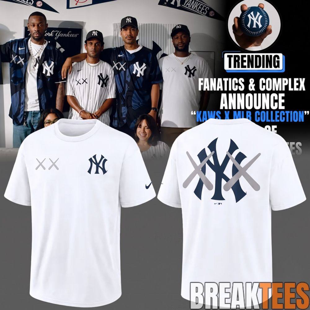 New York Yankees x KAWS 2026 Special White Shirt New York Yankees x KAWS 2026 Special White Shirt