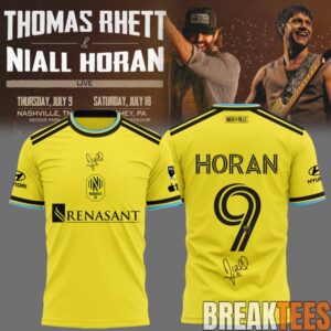 Niall Horan The Soundtrack to Life Tour Football Jersey 1