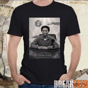 Nolan Wells Forever In Our Hearts Matt Stats T-Shirt 1