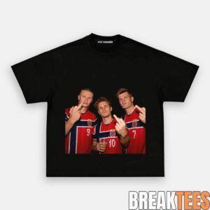 Norway Team Nordic Soccer Supporter Graphic Tee