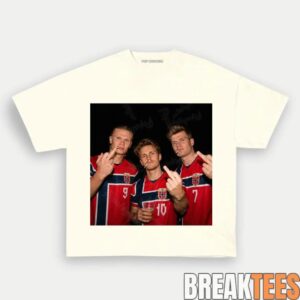 Norway Team Nordic Soccer Supporter Graphic Tee 3