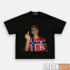 Norway Team Premium Football Supporter Graphic Tee Norway Team Premium Football Supporter Graphic Tee