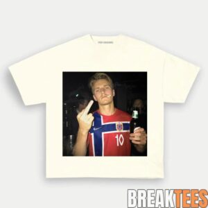 Norway Team Retro Soccer Supporter T-Shirt 3