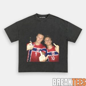 Norway Team Vintage Football Fan Graphic Shirt 1 Norway Team Vintage Football Fan Graphic Shirt 1