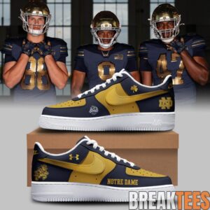 Notre Dame Fighting Irish Shamrock Series Custom AF1 Sneakers