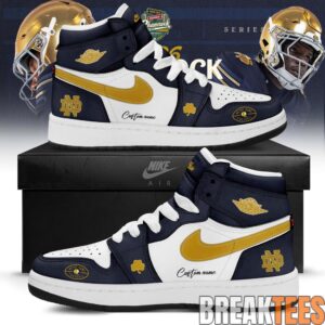 Notre Dame Fighting Irish Shamrock Series Custom AJ1 Sneakers