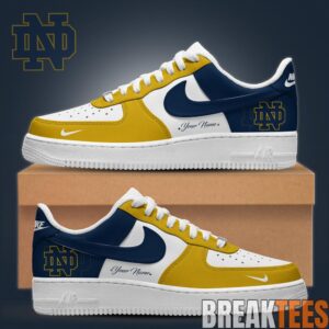 Notre Dame Fighting Irish Special New Edition Custom AF1 Shoes 1