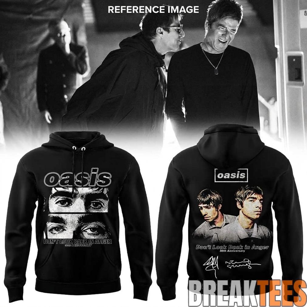 Oasis Don’t Look Back in Anger 30th Signature Special Hoodie Oasis Don’t Look Back in Anger 30th Signature Special Hoodie