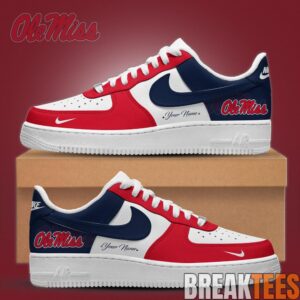 Ole Miss Rebels Special New Edition Custom AF1 Shoes 1