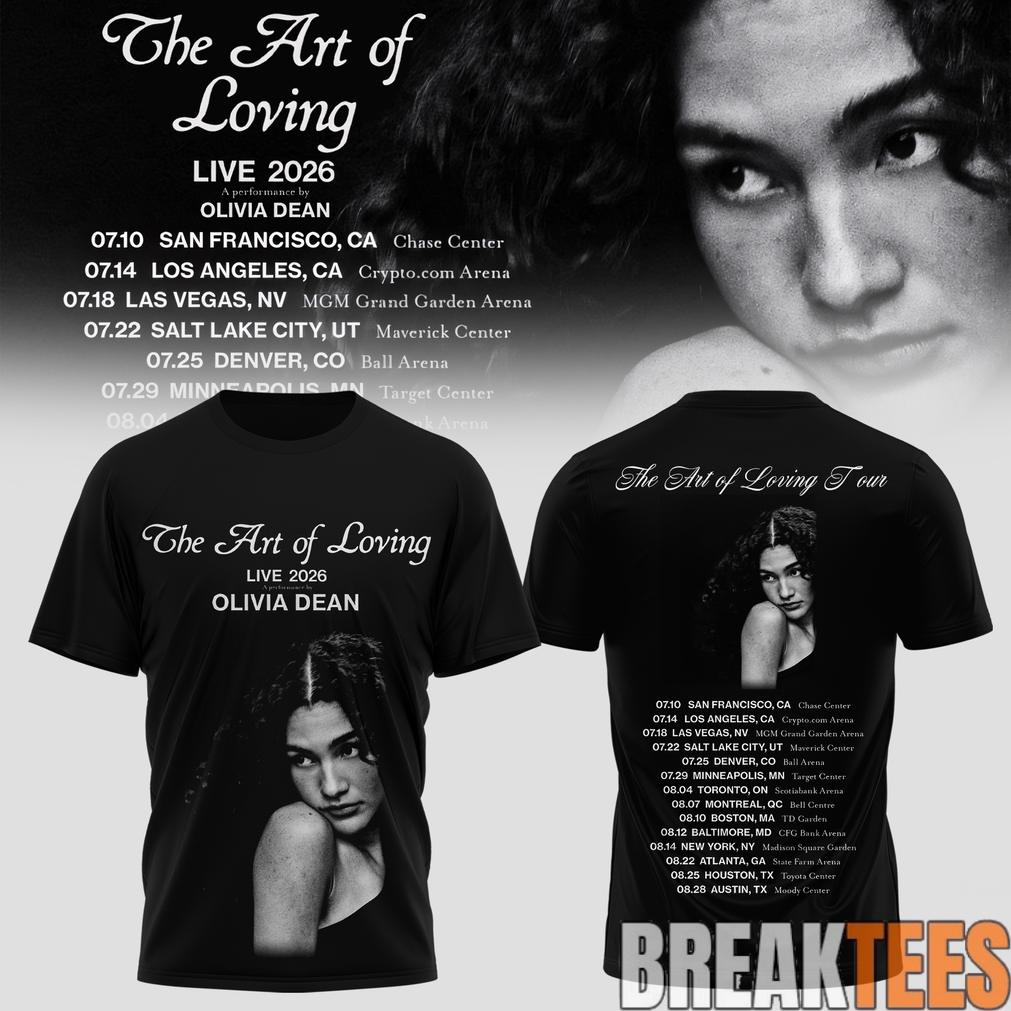 Olivia Dean The Art of Loving 2026 Shirt Olivia Dean The Art of Loving 2026 Shirt